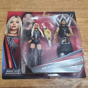 Liv Morgan And Dominik Mysterio 2Pack WWE Main Event Showdown Figures (NEW)